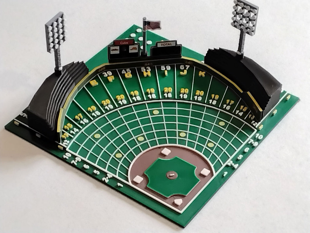 4th Street Baseball Board Game 3D Ballparks of the Past