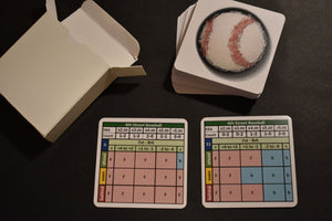 4th Street Baseball Board Game Count Cards